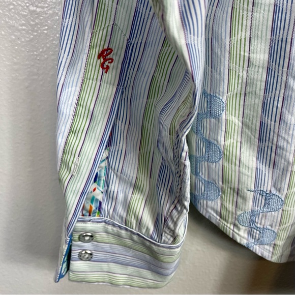 Robert Graham Flip Cuff Long Sleeve Button Shirt - Picture 4 of 11